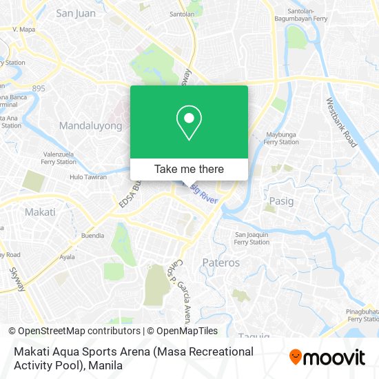 Makati Aqua Sports Arena (Masa Recreational Activity Pool) map