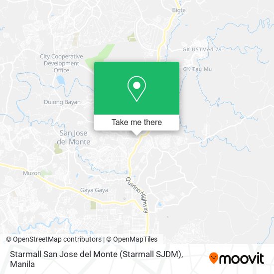 Starmall San Jose del Monte (Starmall SJDM) map