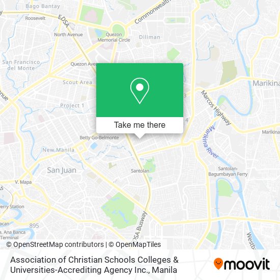 Association of Christian Schools Colleges & Universities-Accrediting Agency Inc. map
