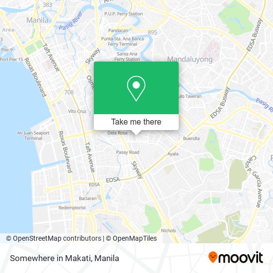 Somewhere in Makati map