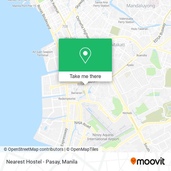 Nearest Hostel - Pasay map