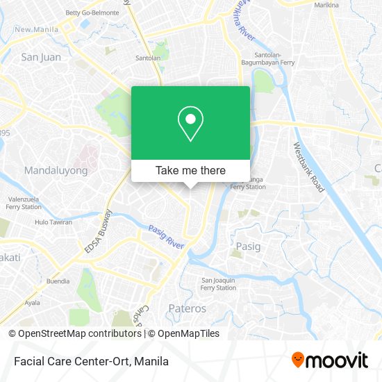 Facial Care Center-Ort map
