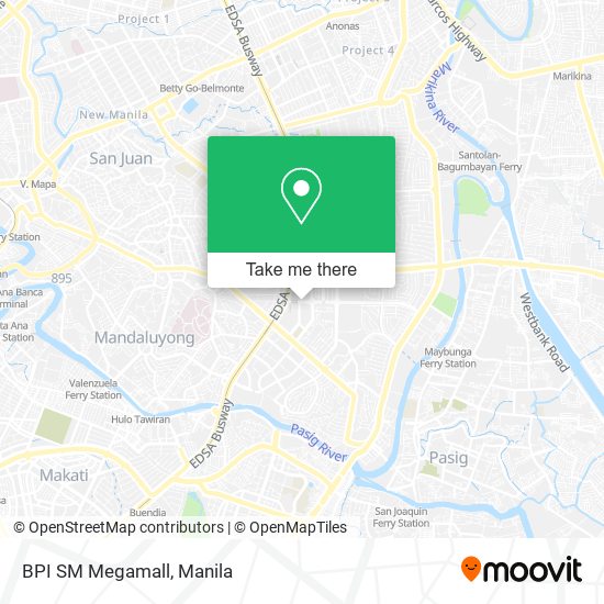 BPI SM Megamall map