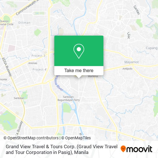 Grand View Travel & Tours Corp. (Graud View Travel and Tour Corporation in Pasig) map