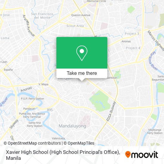 Xavier High School (High School Principal's Office) map