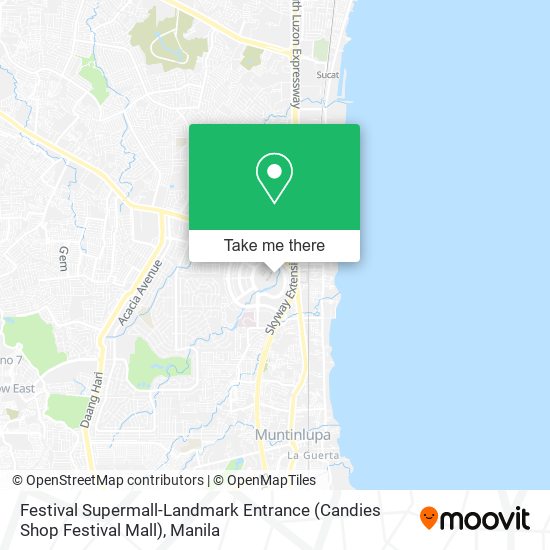 Festival Supermall-Landmark Entrance (Candies Shop Festival Mall) map