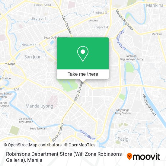 Robinsons Department Store (Wifi Zone Robinson's Galleria) map