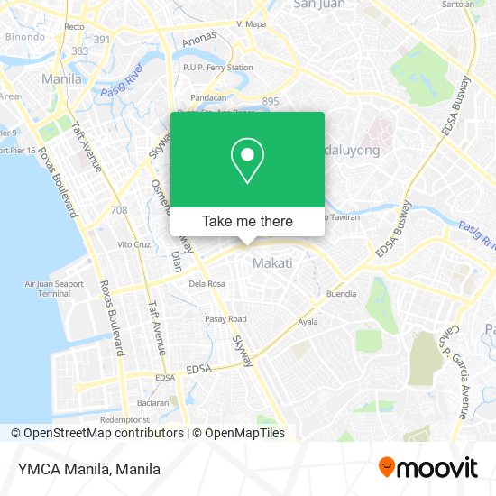 YMCA Manila map