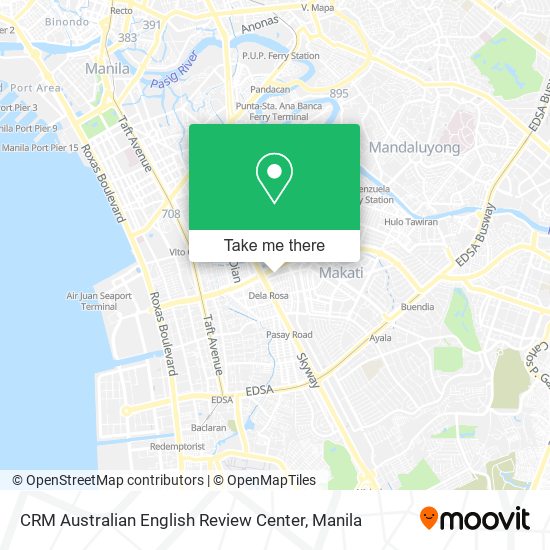 CRM Australian English Review Center map