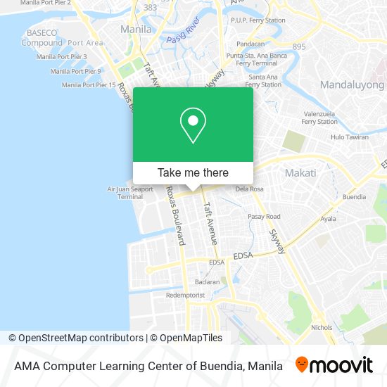 AMA Computer Learning Center of Buendia map