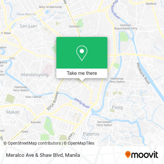 Meralco Ave & Shaw Blvd map