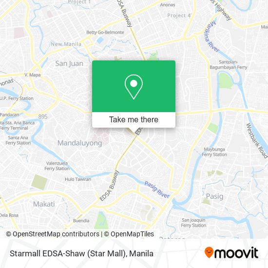 Starmall EDSA-Shaw (Star Mall) map