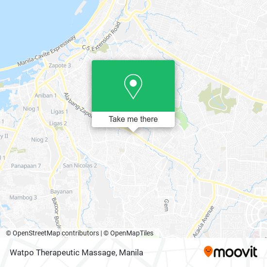 Watpo Therapeutic Massage map