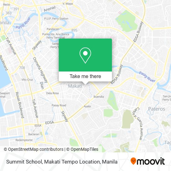 Summit School, Makati Tempo Location map