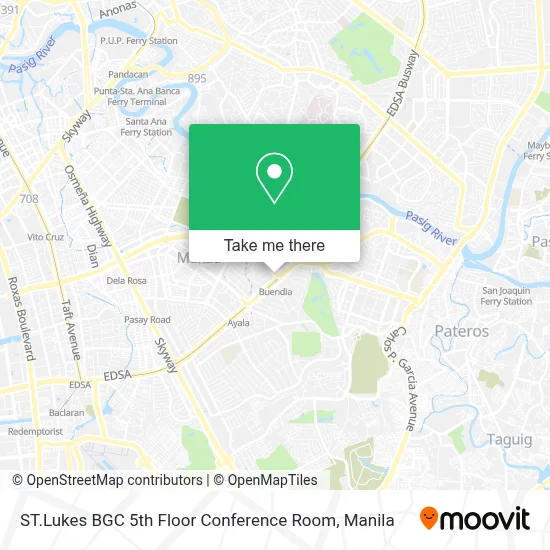 ST.Lukes BGC 5th Floor Conference Room map