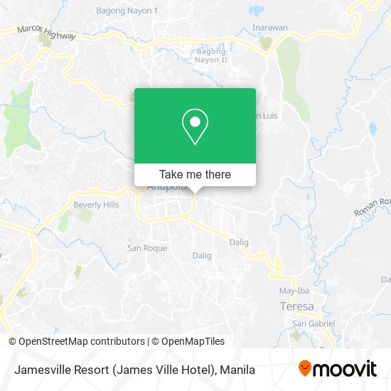 Jamesville Resort (James Ville Hotel) map