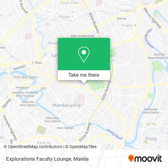 Explorations Faculty Lounge map