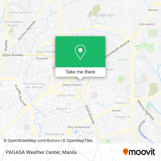 PAGASA Weather Center map