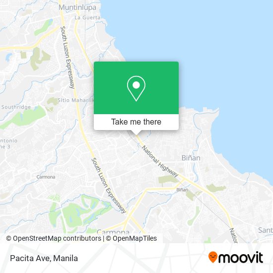 Pacita Ave map