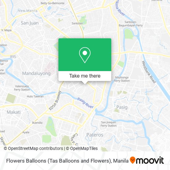 Flowers Balloons (Tas Balloons and Flowers) map