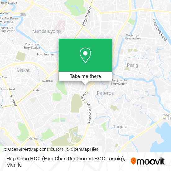 Hap Chan BGC (Hap Chan Restaurant BGC Taguig) map