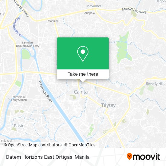 Datem Horizons East Ortigas map