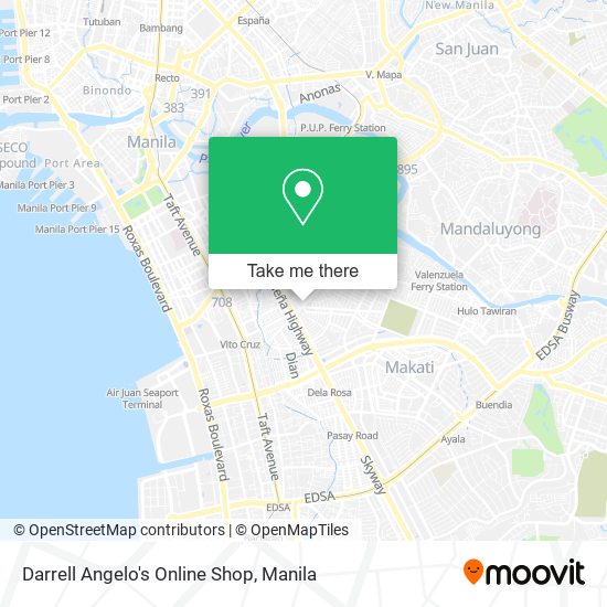 Darrell Angelo's Online Shop map