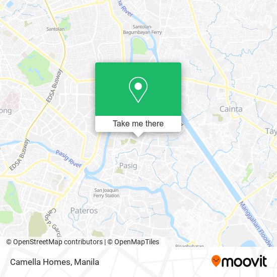 Camella Homes map