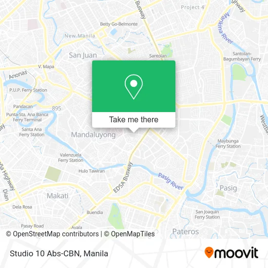 Studio 10 Abs-CBN map