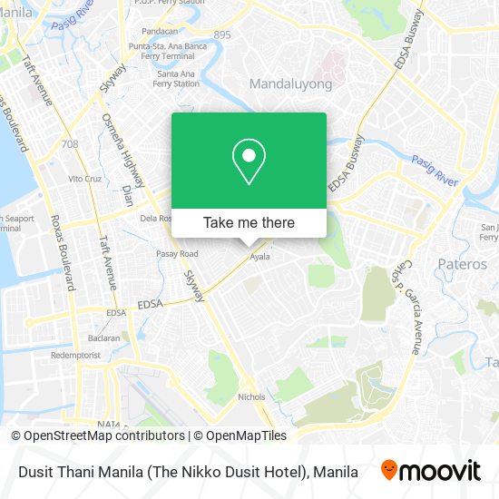 Dusit Thani Manila (The Nikko Dusit Hotel) map
