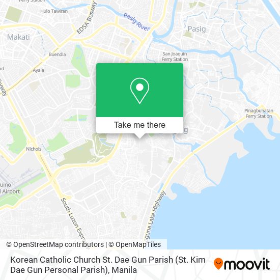 Korean Catholic Church St. Dae Gun Parish (St. Kim Dae Gun Personal Parish) map