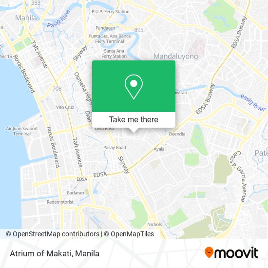 Atrium of Makati map