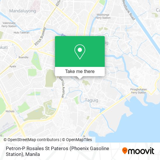 Petron-P Rosales St Pateros (Phoenix Gasoline Station) map