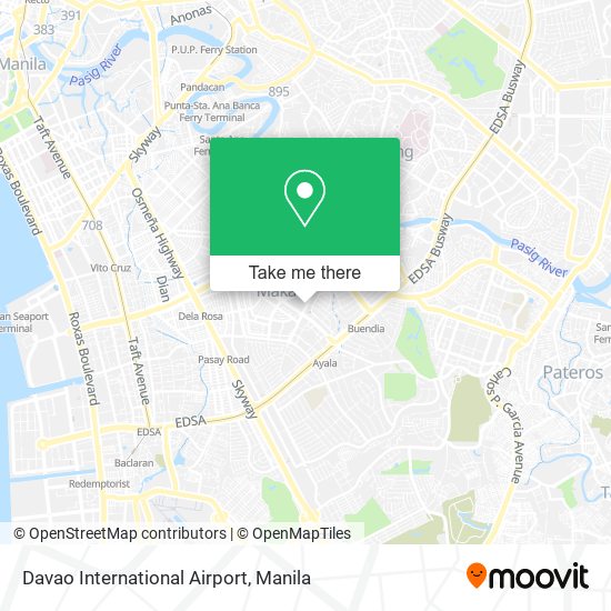 Davao International Airport map