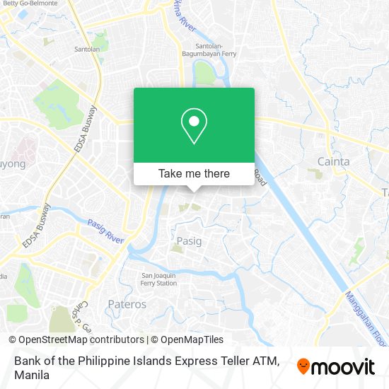 Bank of the Philippine Islands Express Teller ATM map