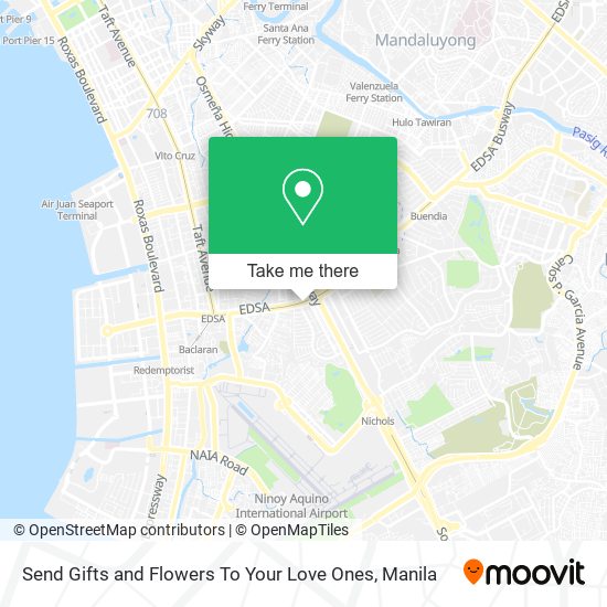 Send Gifts and Flowers To Your Love Ones map
