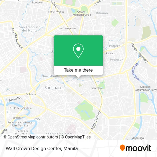 Wall Crown Design Center map