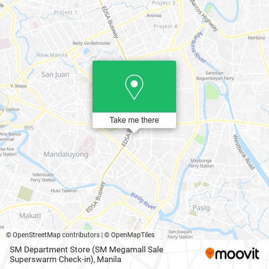 SM Department Store (SM Megamall Sale Superswarm Check-in) map