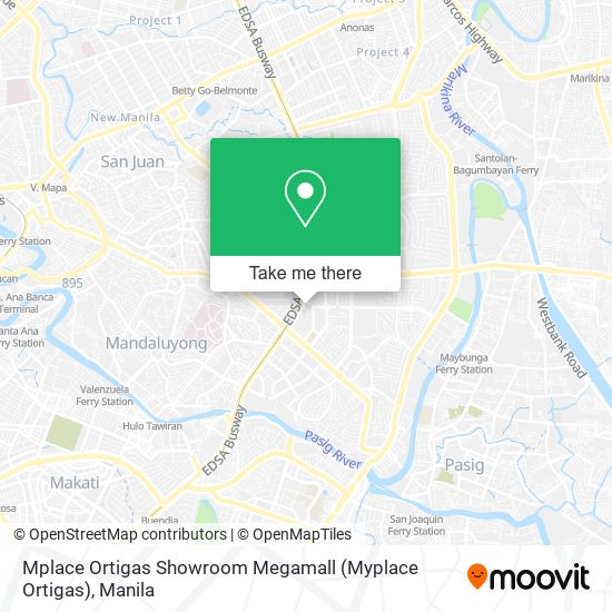 Mplace Ortigas Showroom Megamall (Myplace Ortigas) map