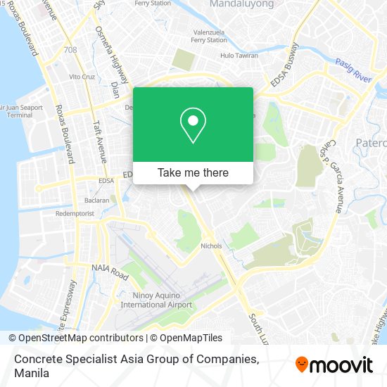 Concrete Specialist Asia Group of Companies map