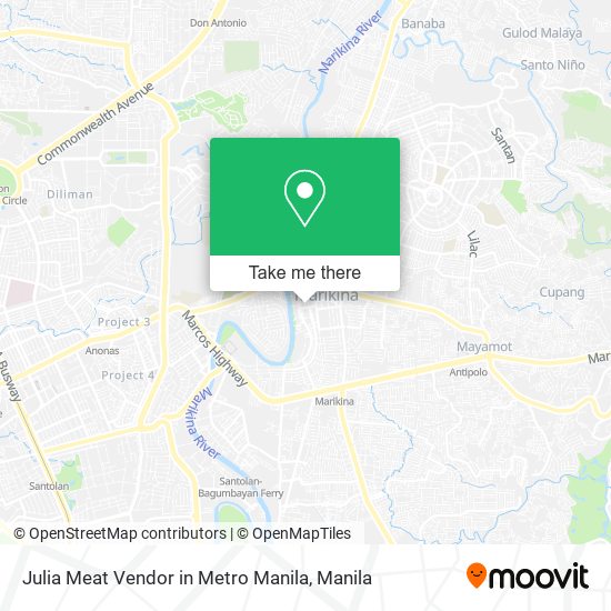 Julia Meat Vendor in Metro Manila map