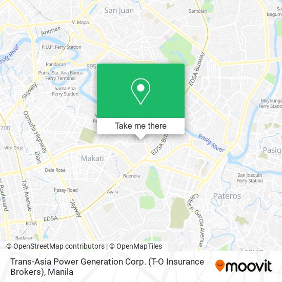 Trans-Asia Power Generation Corp. (T-O Insurance Brokers) map