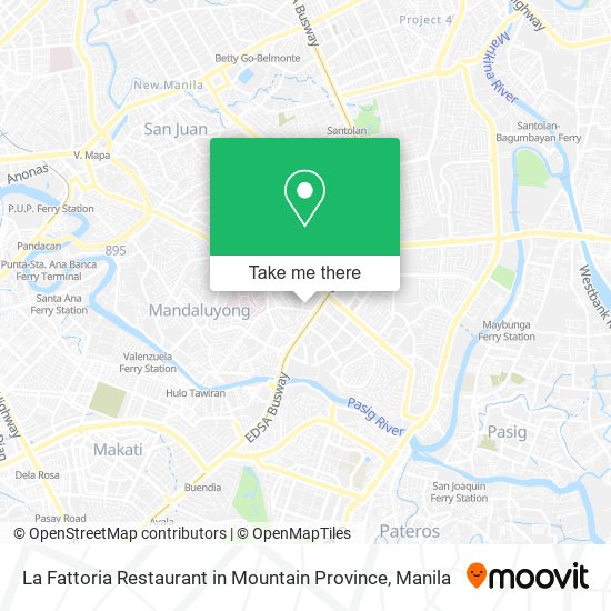 La Fattoria Restaurant in Mountain Province map