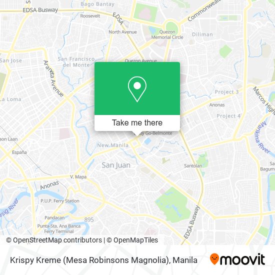 Krispy Kreme (Mesa Robinsons Magnolia) map