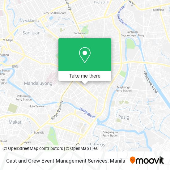 Cast and Crew Event Management Services map