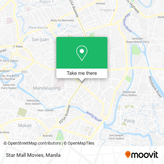 Star Mall Movies map