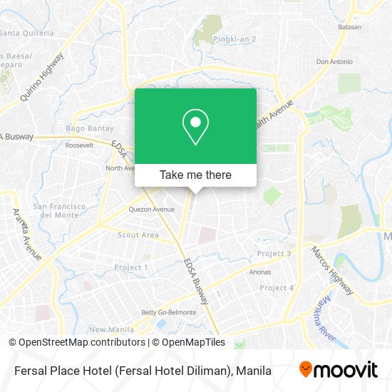 Fersal Place Hotel (Fersal Hotel Diliman) map