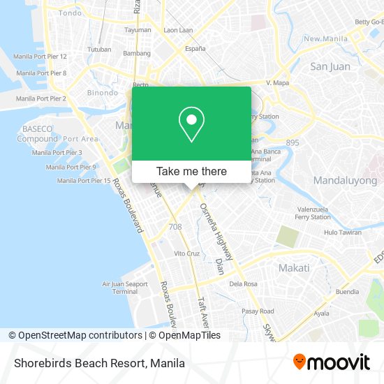 Shorebirds Beach Resort map