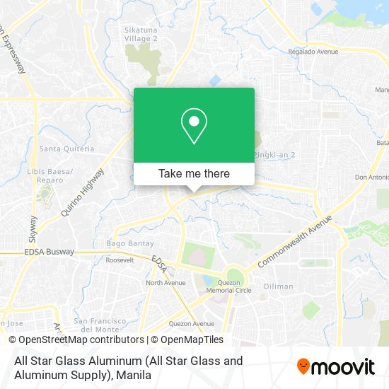 All Star Glass Aluminum (All Star Glass and Aluminum Supply) map
