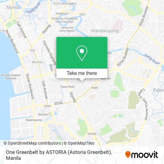 One Greenbelt by ASTORIA (Astoria Greenbelt) map